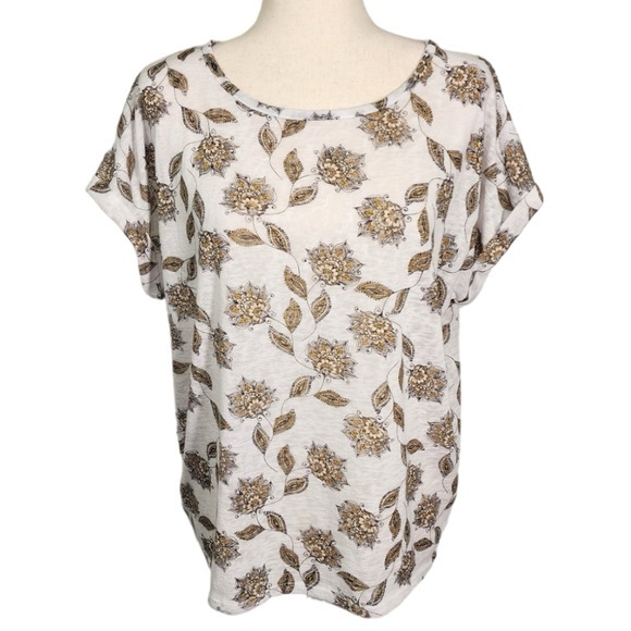 Maurices 24/7 Open Back Paisley Tee - Picture 2 of 7